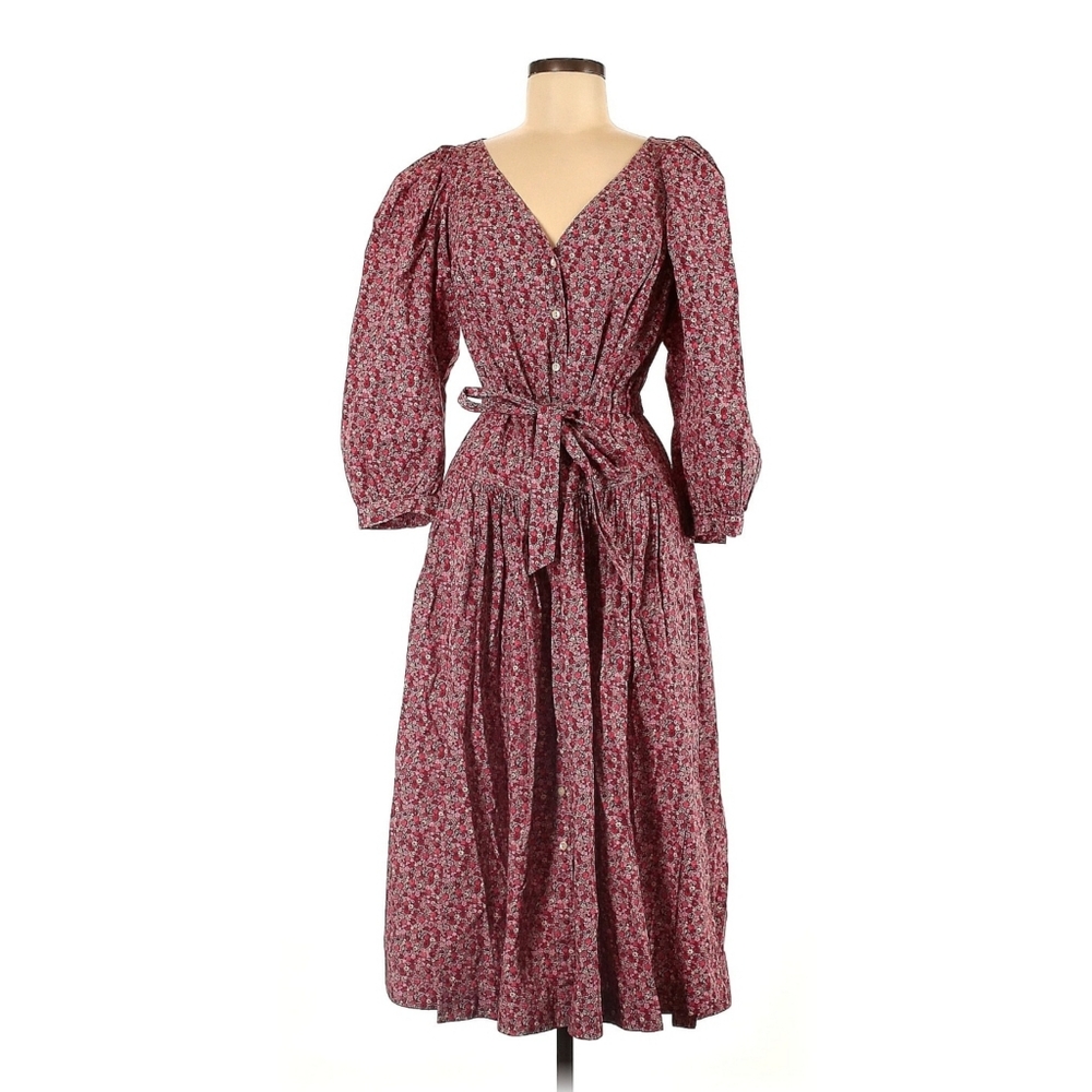 La Vie Rebecca Taylor Pink and Rose Floral Dress